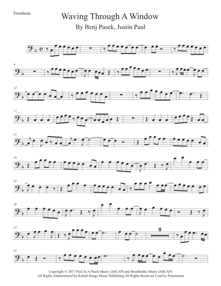 Waving Through A Window (arr. Kevin Busse)