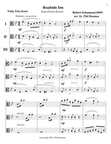 Roadside Inn - Viola Trio (arr. Phil Beaman)