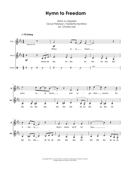 Hymn To Freedom (arr. Charles Lee)