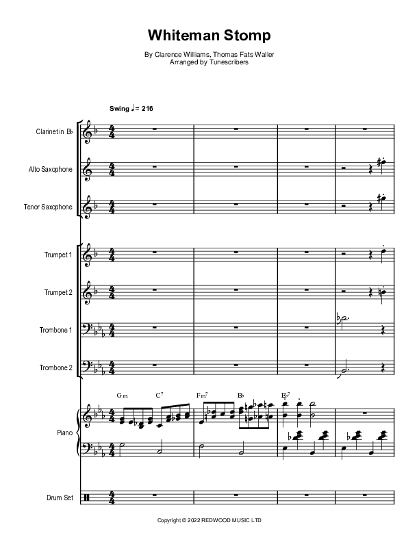Whiteman Stomp (arr. Tunescribers)