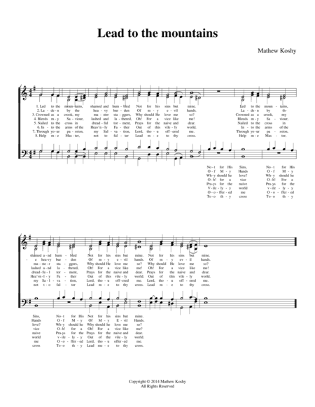 Led to the Mountains (Lenten Hymn)