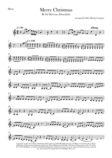 Merry Christmas (arr. Davi Rocha Campos)