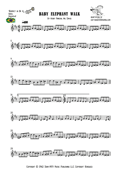 Baby Elephant Walk (arr. EDYCARLOS TAVARES)