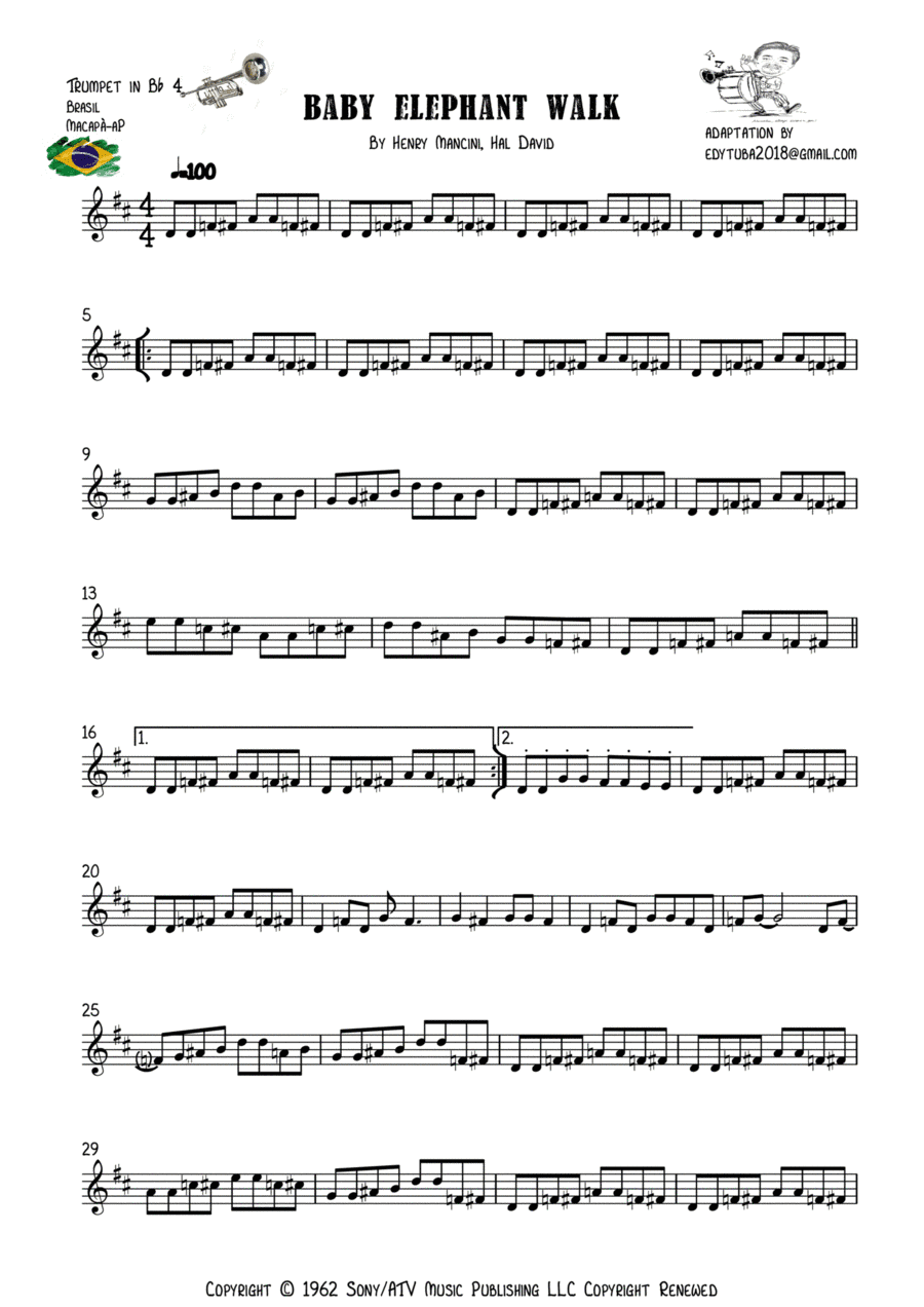 Baby Elephant Walk (arr. EDYCARLOS TAVARES)