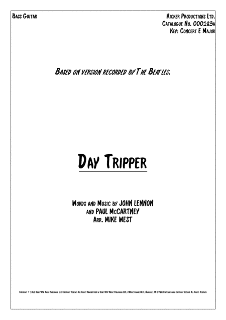 Day Tripper (arr. Mike West)