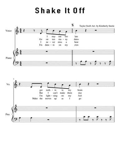 Shake It Off (arr. Kimberly Steele)