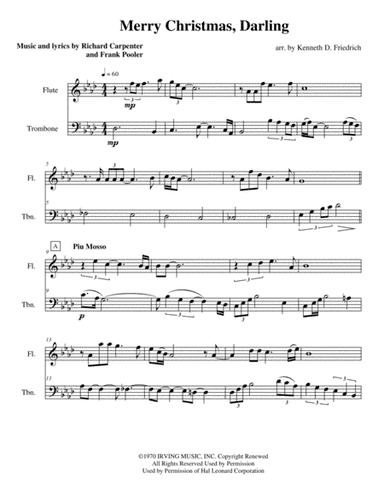 Merry Christmas, Darling (arr. Kenneth D. Friedrich)