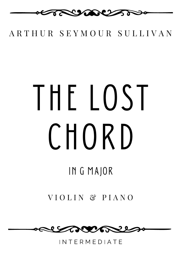 Sullivan - The Lost Chord in G Major - Intermediate (arr. Piacere Music Sheets)