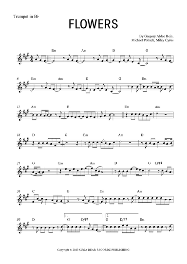 Flowers (arr. Gabriel Oliveira)