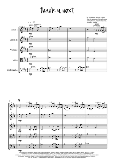 Thank U, Next (arr. Chael Mont)