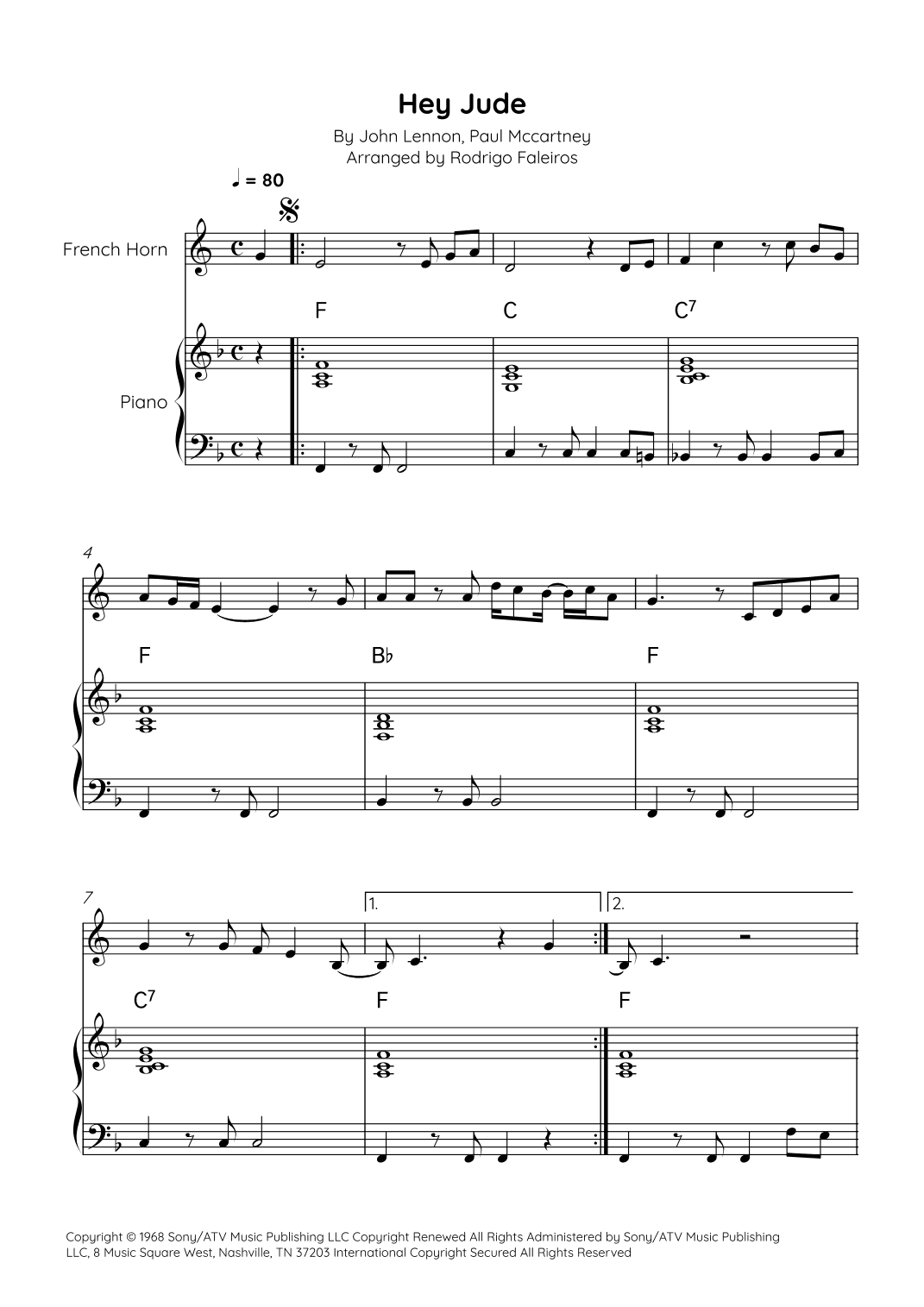 Hey Jude (arr. Rodrigo Faleiros)