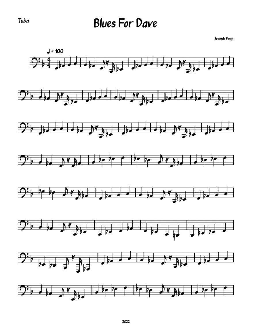 Blues For Dave (Brass Quintet)