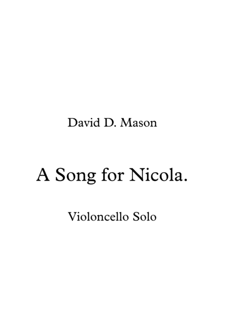 A Song for Nicola