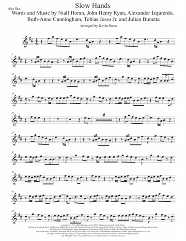 Slow Hands (arr. Kevin Busse)