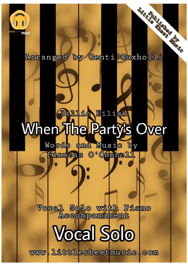 When The Party's Over (arr. Genti Guxholli)