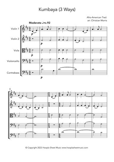 Kumbaya (3 Ways) (arr. Christian Morris)