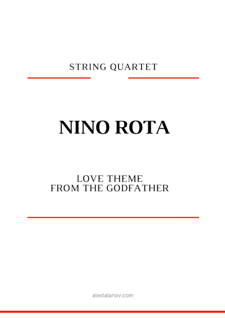 Love Theme From The Godfather III (arr. Alex Talanov)
