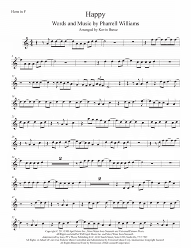 Happy (arr. Kevin Busse)