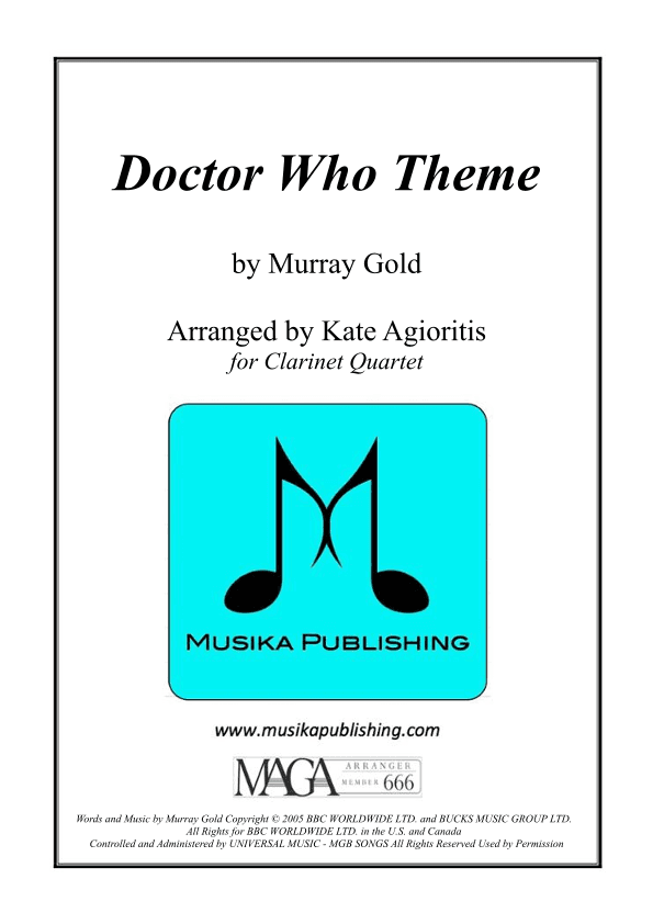Doctor Who Theme (arr. Kate Agioritis)