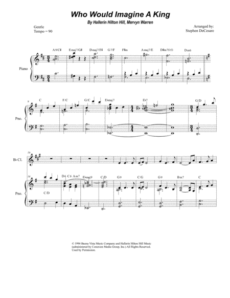 Who Would Imagine A King (arr. Stephen DeCesare)