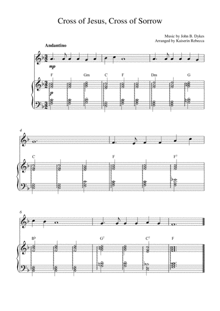 Cross of Jesus, Cross of Sorrow (arr. Kaiserin Rebecca)