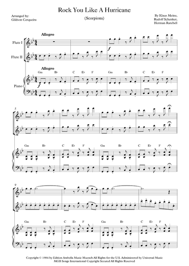 Rock You Like A Hurricane (arr. Gildson Cerqueira)
