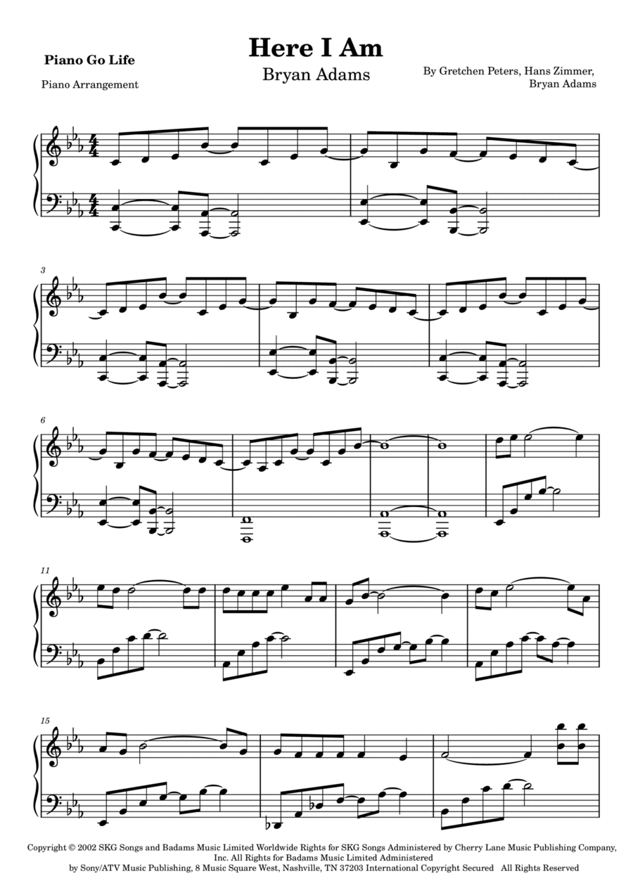 Here I Am (arr. Piano Go Life)