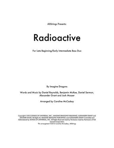 Radioactive (arr. Caroline McCaskey)