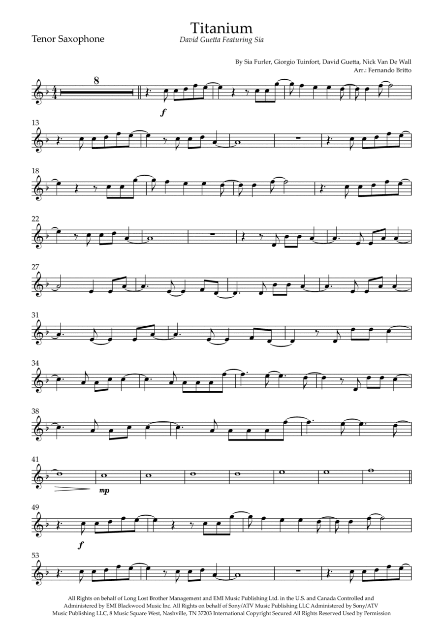 Titanium (arr. Fernando Britto)