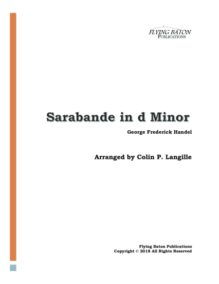 Sarabande (from Suite in d Minor HWV 437) (arr. Colin P. Langille)