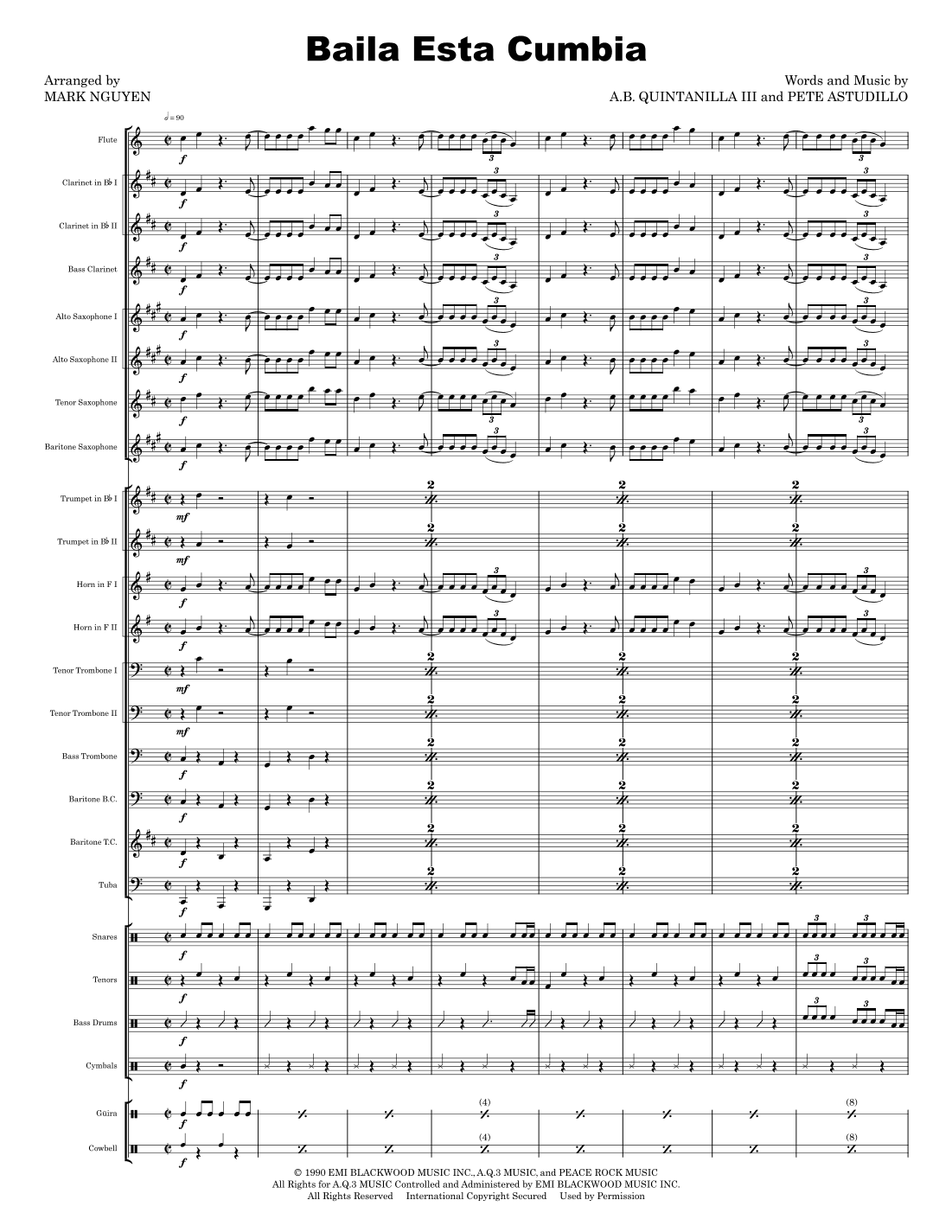 Baila Esta Cumbia (arr. Mark Nguyen)