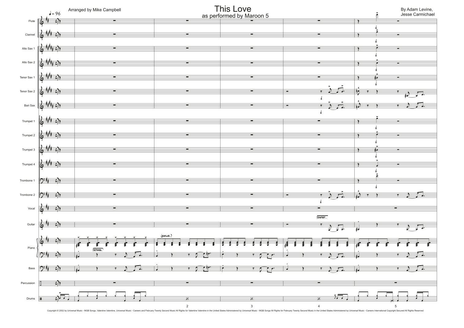 This Love (arr. Mike Campbell)