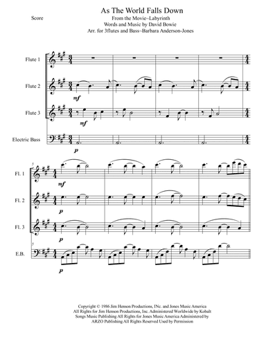 As The World Falls Down (arr. Barbara Anderson-Jones)