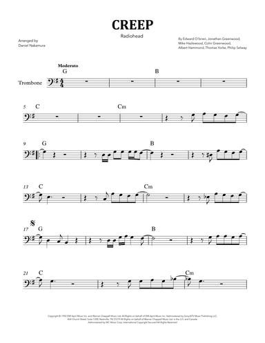 Creep (arr. Daniel Nakamura)