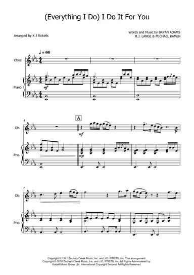 (everything I Do) I Do It For You (arr. K J Rickells)