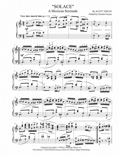 Solace - A Mexican Serenade (arr. Dennis Frayne)