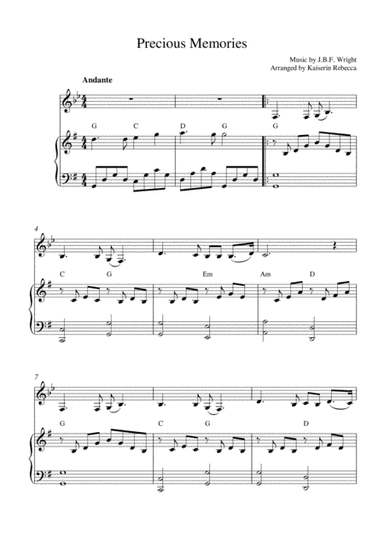 Precious Memories (arr. Kaiserin Rebecca)