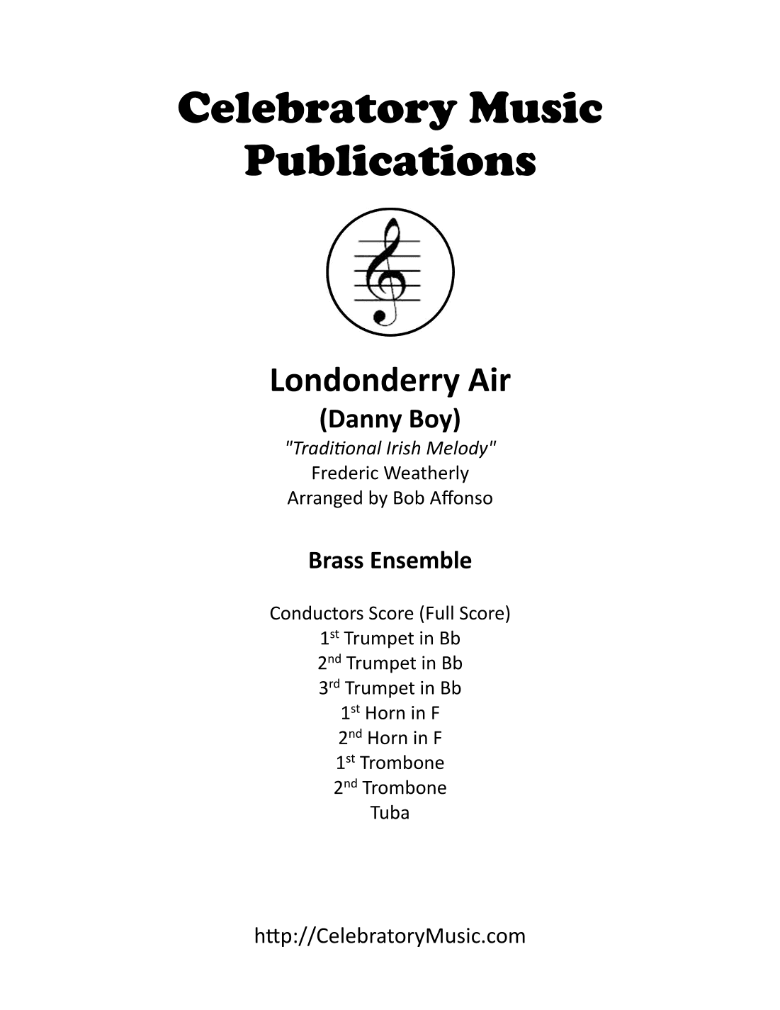 Londonderry Air (arr. Bob Affonso)