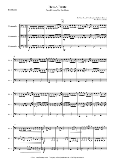 He's A Pirate (arr. Fernando Britto)