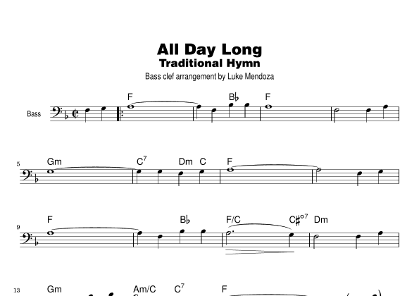 All Day Long (traditional Hymn) (arr. Luke Mendoza)