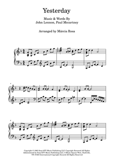 Yesterday (arr. Márcia Rosa)