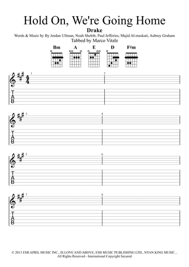 Hold On, We're Going Home (arr. Marco Vitale)