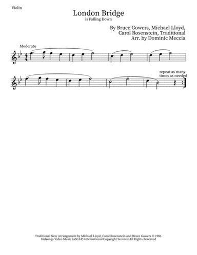 London Bridge (arr. Dominic Meccia)