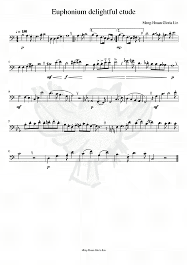 Euphonium delightful etude