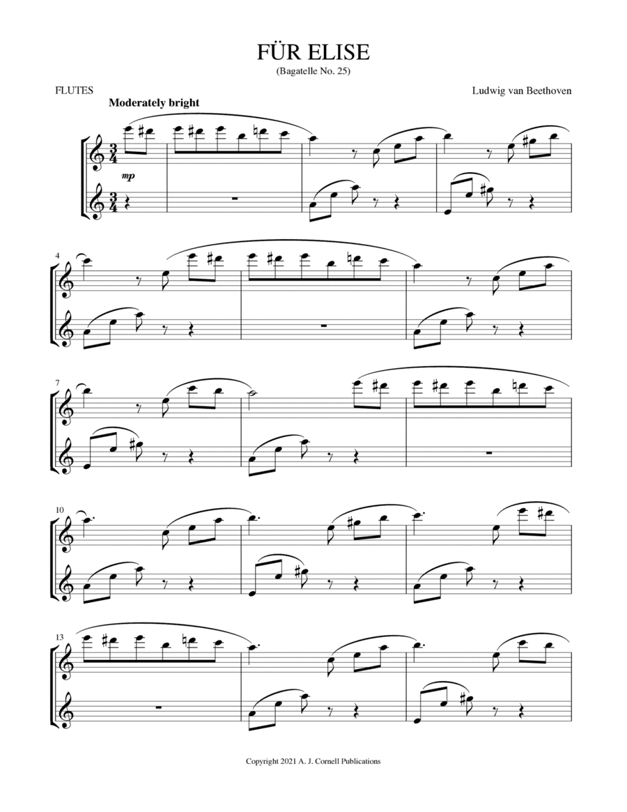 Für Elise (arr. Mark Phillips)