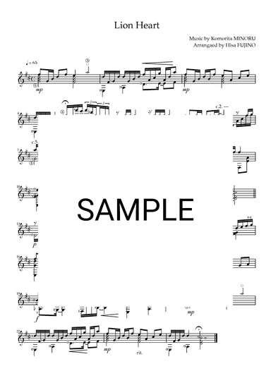 Lion Heart (arr. Hisa Fujino)