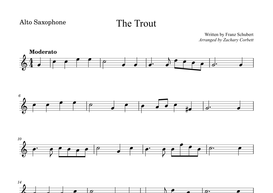 The Trout (arr. Zachary Corbett)