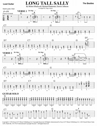 Long Tall Sally (arr. Jorge Juárez)