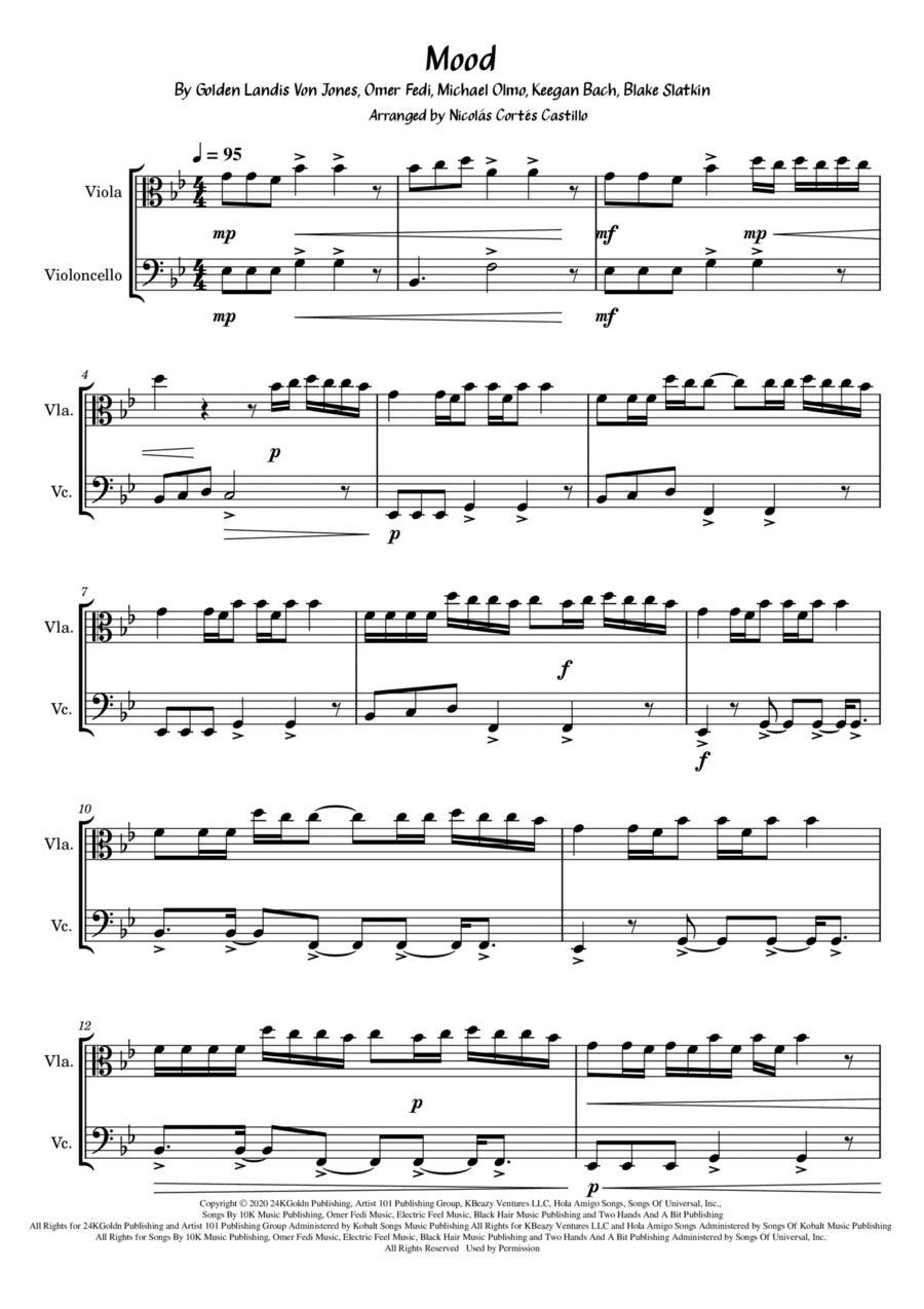 Mood (arr. Nicolás Cortés Castillo)