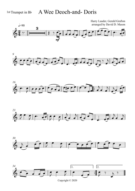 A Wee Deoch-and-Doris (arr. David D. Mason)